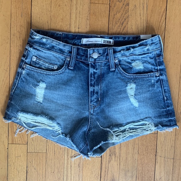 Lovers + Friends Pants - Lovers + Friends Jack High Rise Denim Jean Shorts